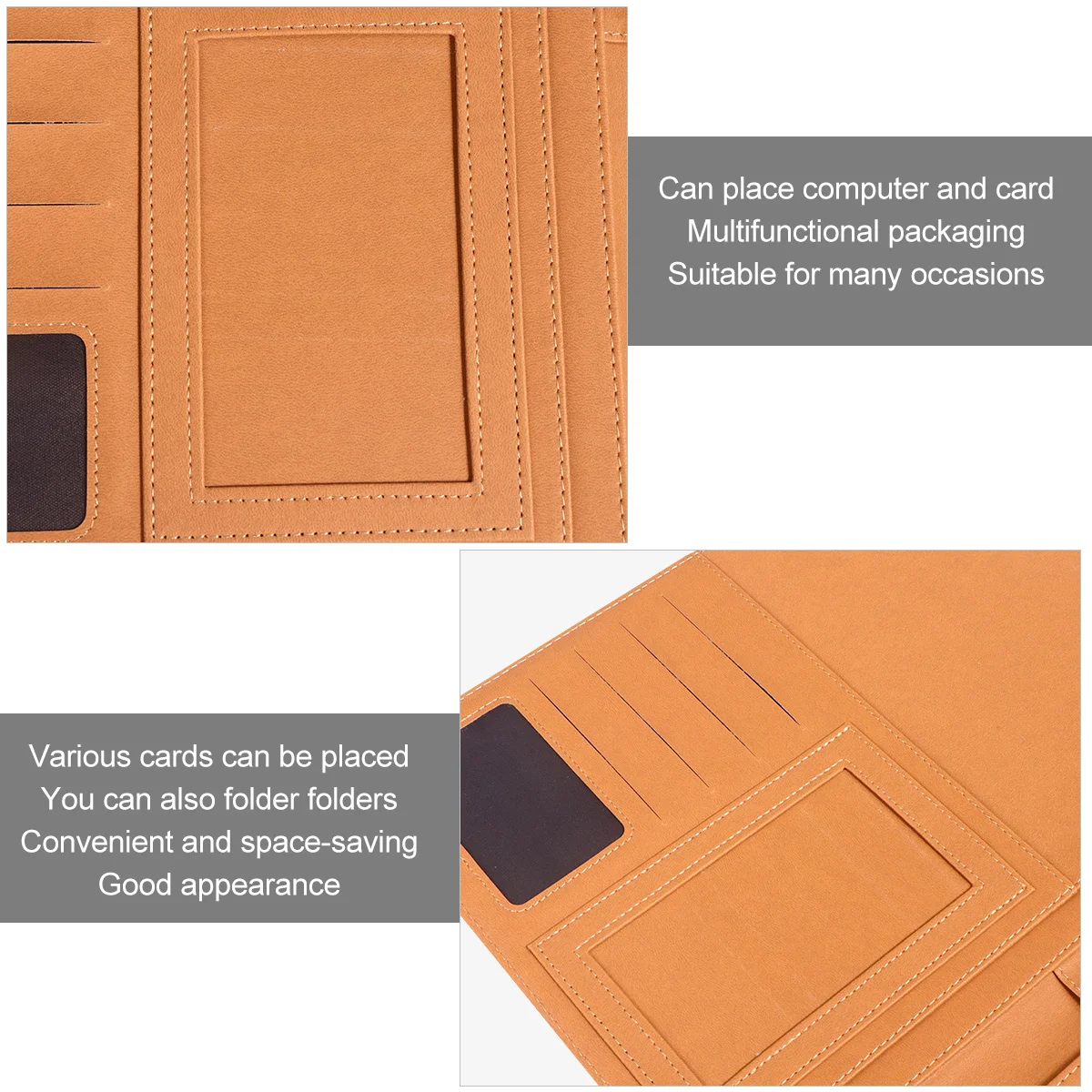 1 قطعة مجلد مستندات الأعمال المكتبية A4 مقاوم للماء النفط مجلد ملفات محمول وثيقة #3