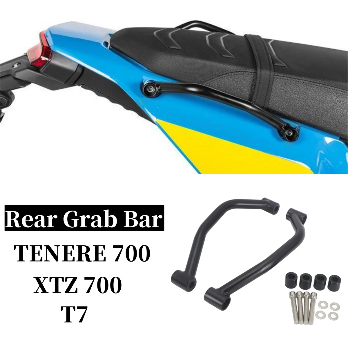 

Tenere700 XT700Z задняя ручка для сиденья, поручень для Yamaha Tenere 700 XTZ700 T7 19-23, аксессуары для мотоциклов