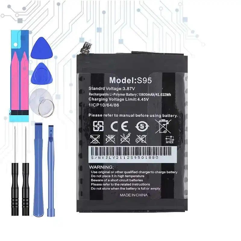 

Fast Charging 10600mAh WP16 S95 Safe Mobile Phone Battery For Oukitel WP16