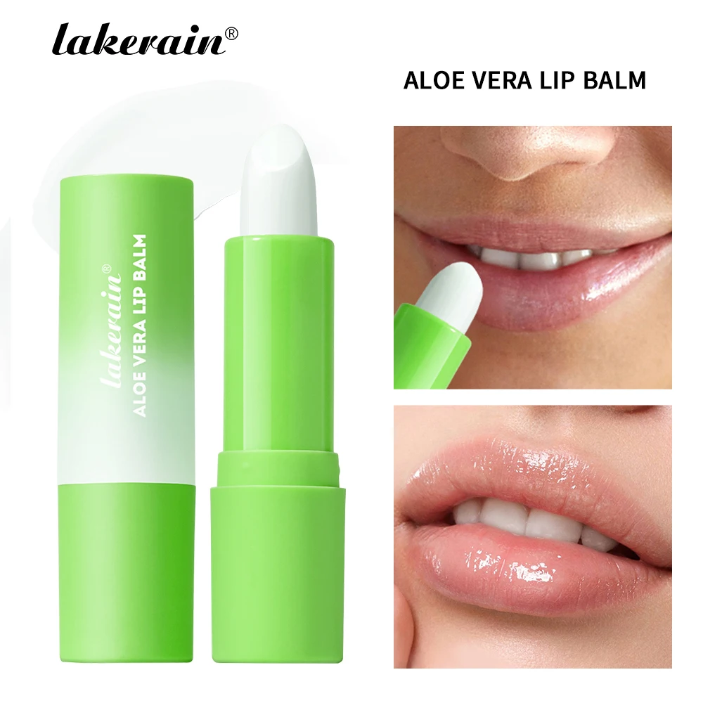 Natural Aloe Vera Lipstick Long-Lasting Refreshing Moisturizing Daily Care Lip Balm Fade-Resistant Nourishing Lip Care