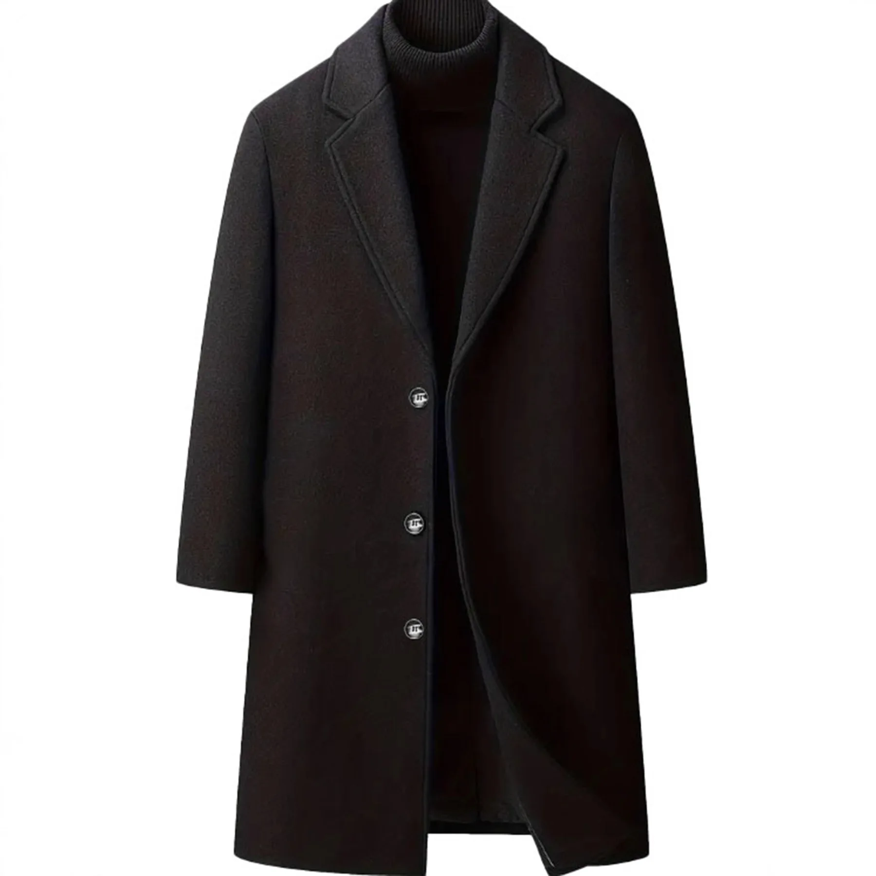 

Дышащее мужское легкое элегантное пальто длиной до колена для повседневной работы, плащ