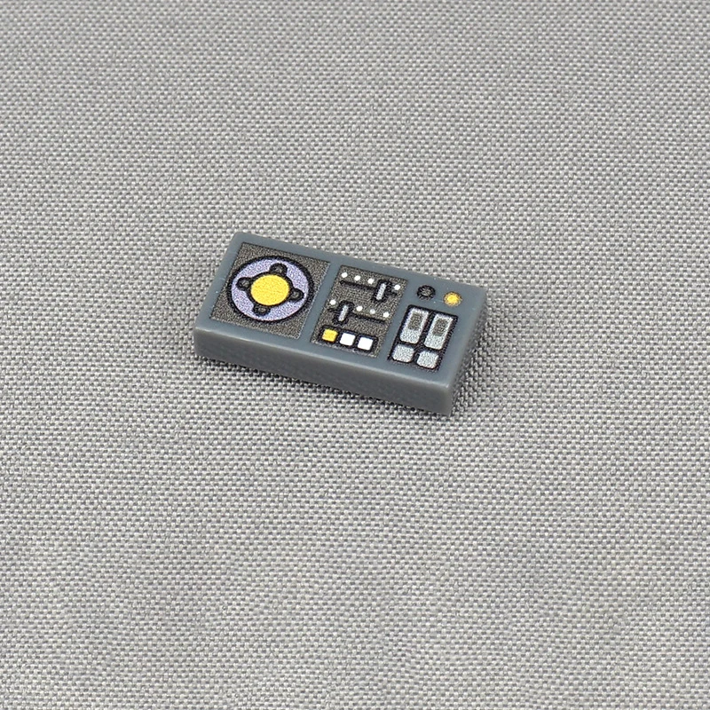 MOC 10 قطعة مطبوعة 3069 1x2 الطباعة المنزلق زر Mecha نمط اللبنات 3069pb0847 لوحة مجلس الطوب الجسيمات اللعب هدية