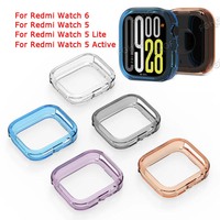 Soft TPU Case Cover For Redmi Watch 6 Bumper Frame Protective Shell For Xiaomi Redmi Watch 5 Active/Lite Protector Accessories