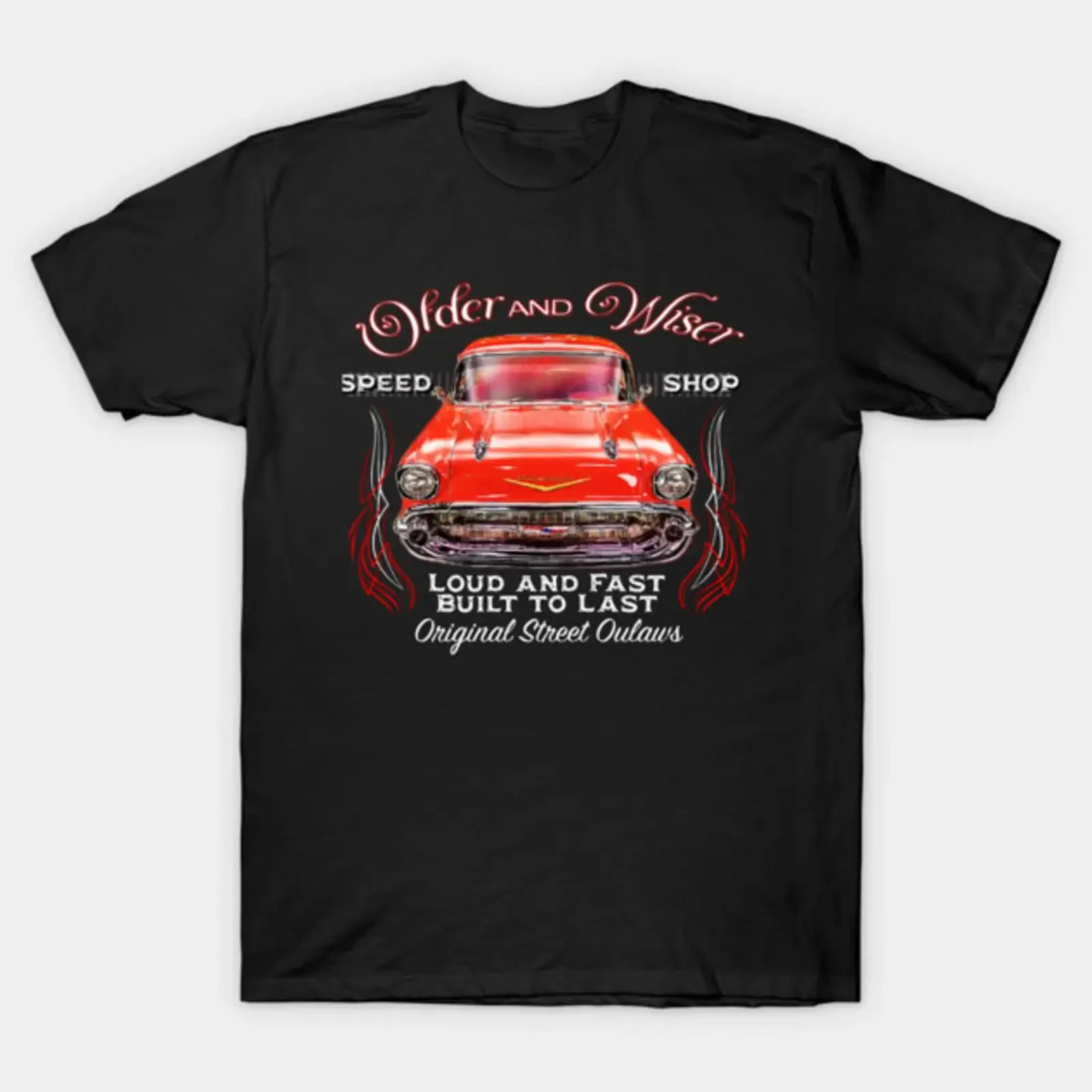 Loud and Fast 57 Street Outlaw T Shirt vintage Washed Versatile fashion Stylish Soft Slightly Breathable designer clothes