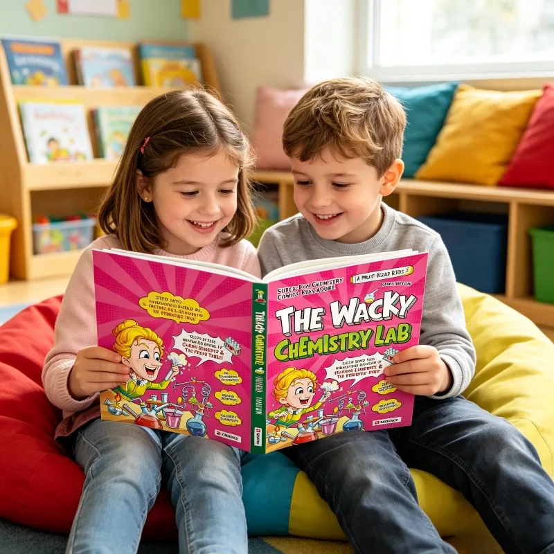 Explosions My First Chemistry Adventure Children's Chemistry Comic Book Guide english books