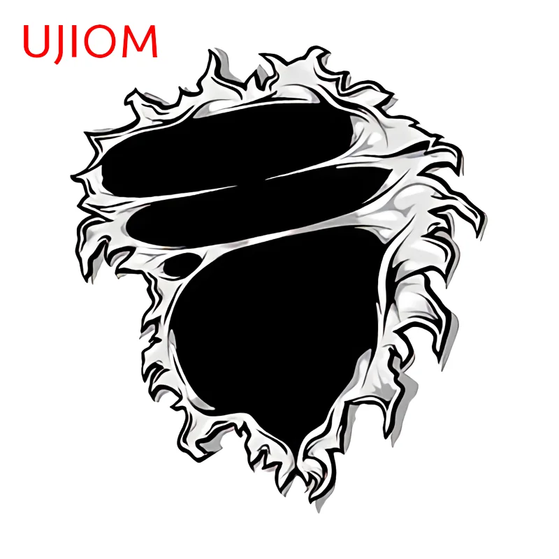 UJIOM Cartoon Tear Wall Sticker Amusing Creative Wallpaer PVC Decals Design Practical Kids Room Decoration Accessories DIY