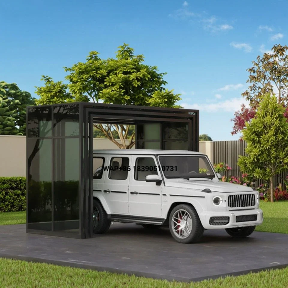 Durable  Automatic Shrinkage Sunshade Garage Foldable Carport  Retractable Carport  Manual Electric