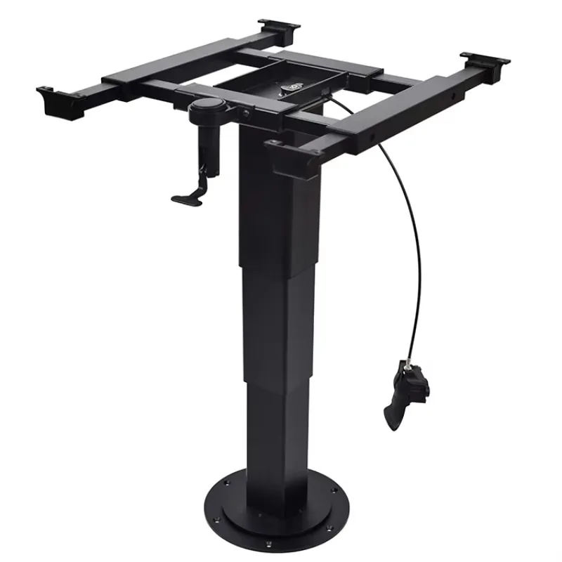 

Hot Sale Aluminum Alloy and Steel RV Black Table Leg Camper Van Body Part RV Table Foot With Flexible Functions