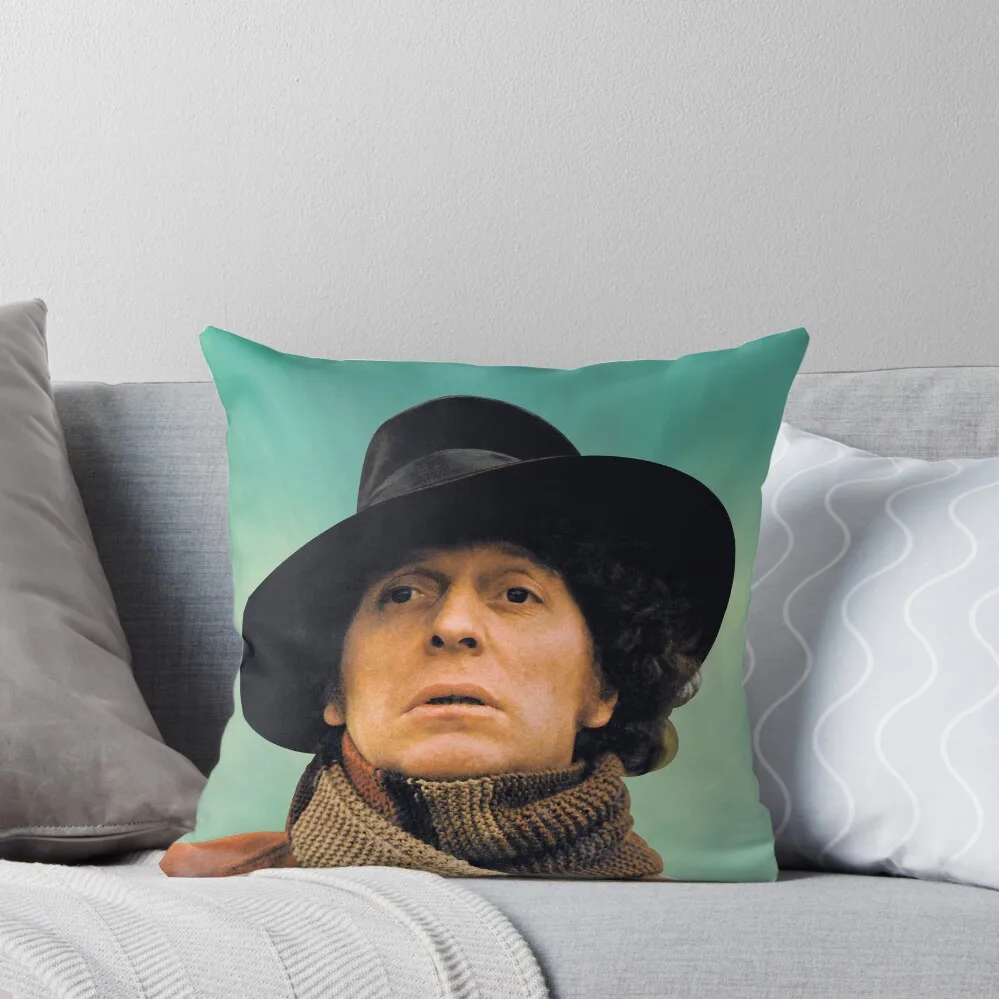 

Who's Tom Baker Throw Pillow New year Pillowcases For Pillows Marble Cushion Cover christmas decorations 2025 pillow