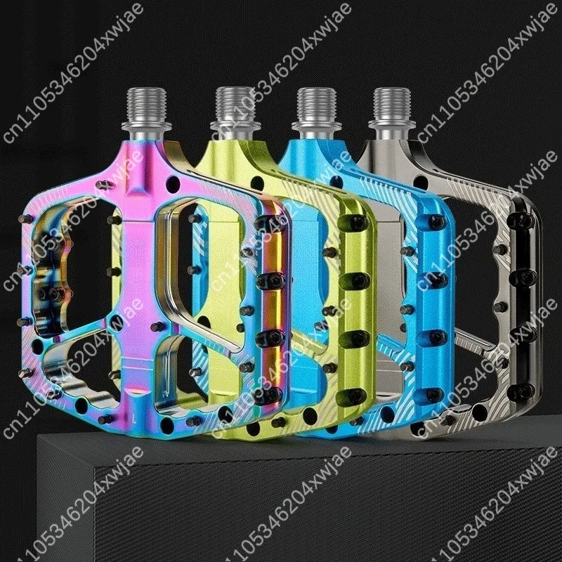 Mountain Bike Aluminum Anti Slip Bearing Pedals, Wear Resistant Bicycle Foot Pedals For Daily Outdoor Cycling Equipment