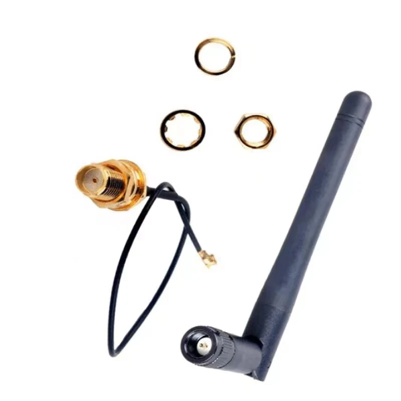 2.4G Foldable Antenna IPEX to SMA Inner Hole Inner Pin Connecting Wire Special Wifi Antenna for Communication Modu