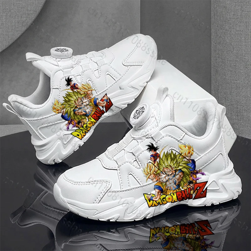 

Кроссовки Dragon Ball Son Goku для детей, подростков и студентов, легкие, износостойкие, высокого качества, с вращающейся застежкой, стильные повседневные кроссовки.