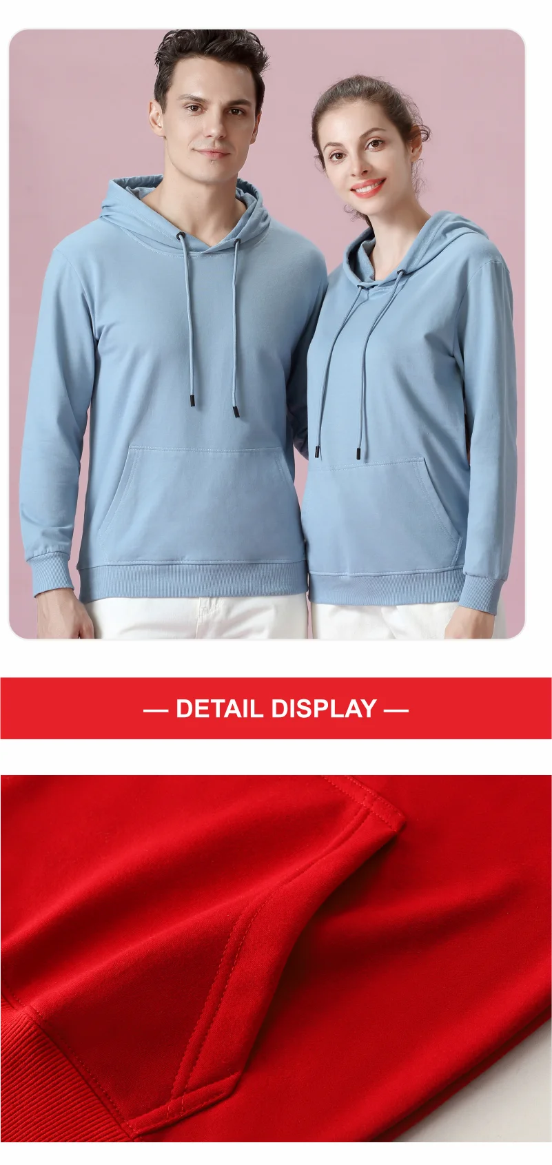 High-Quality Pullovers Custom Logo Printed Personal Group Brand Embroidery Men and Women 100% Cotton Hoodies
