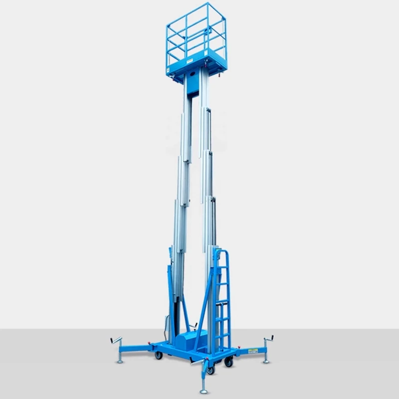 Mobile Lift Electric Hydraulic Climbing Vehicle 10 Meters Indoor Warehouse Aluminum Alloy Aerial Work Lifting Platform