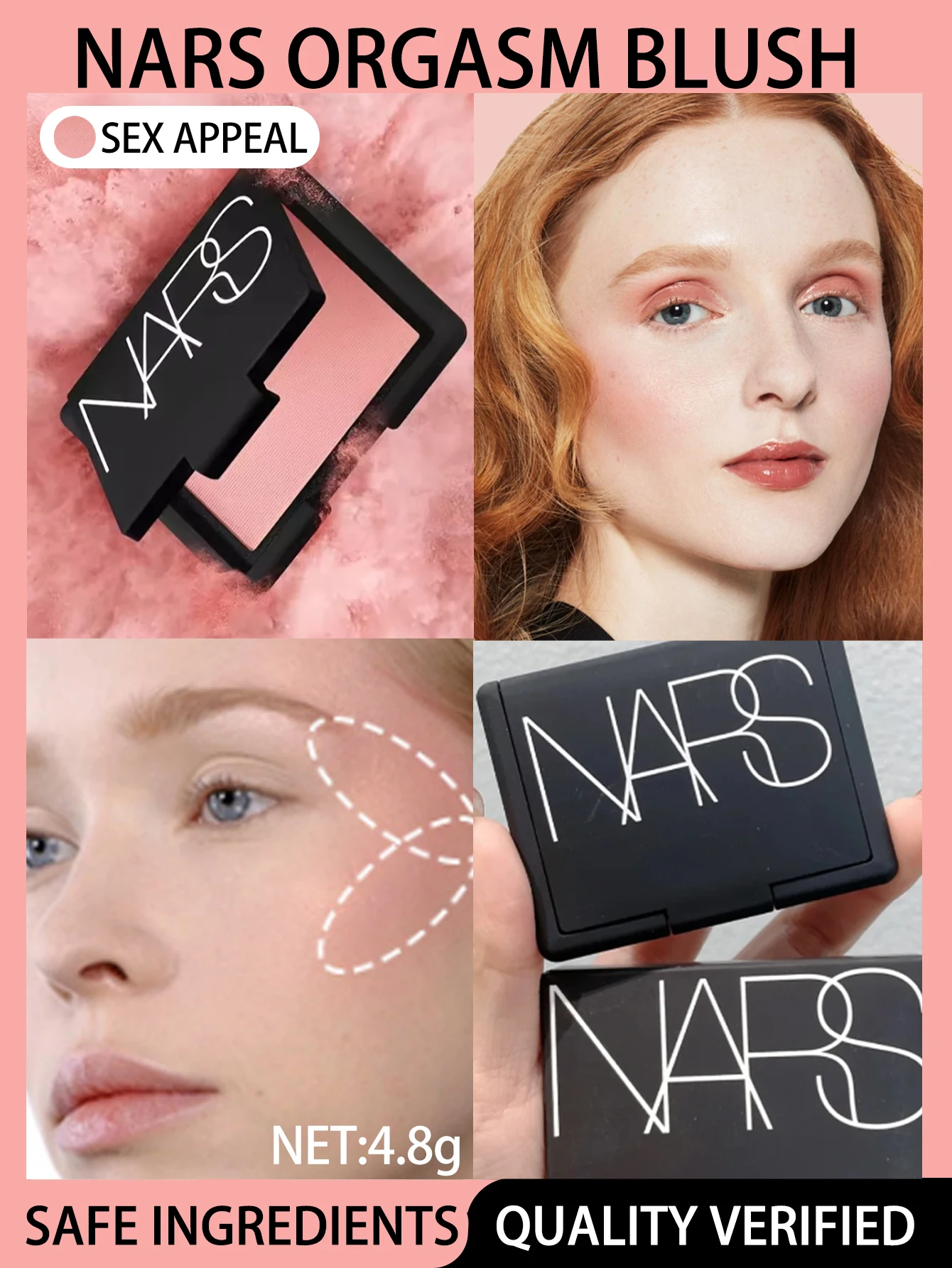 Nars Blush In Orgasme Full Size 4.8G In Doos