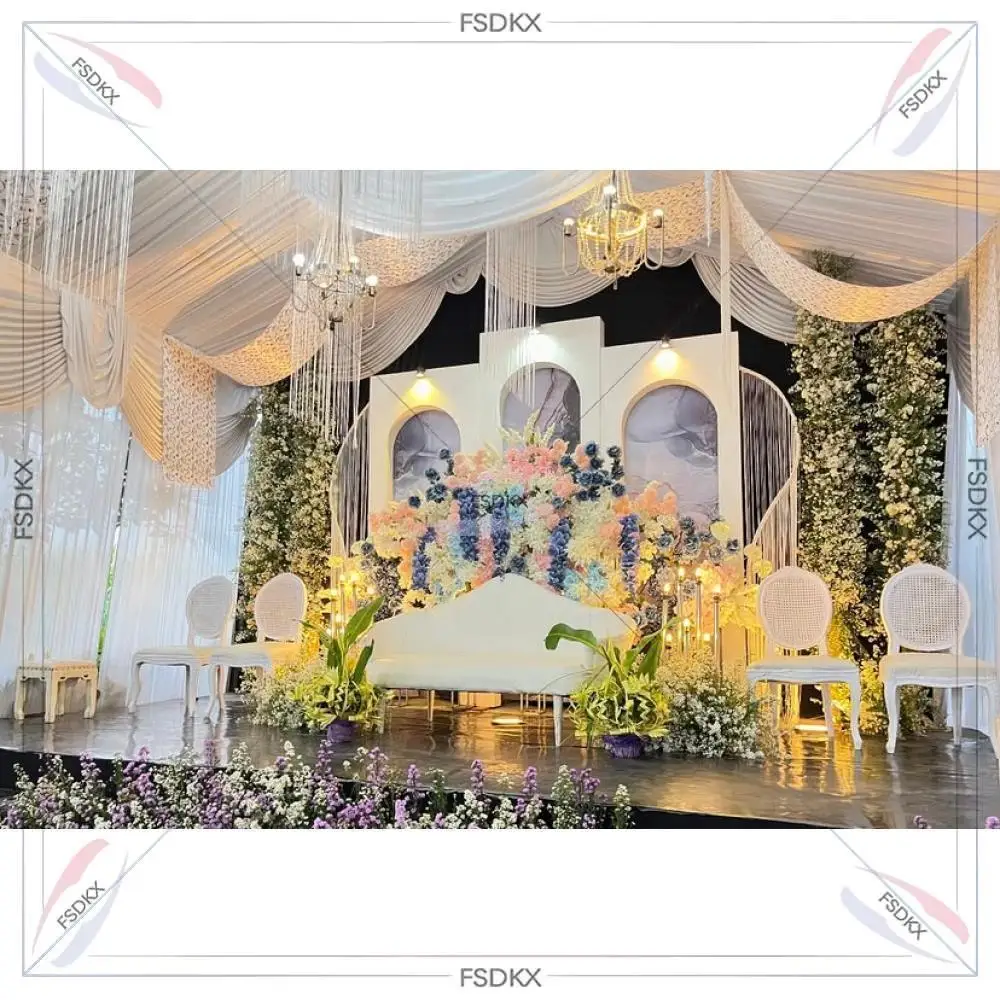 

Elegant Reception Welcome Sign Wedding White Acrylic Backdrop Seating Chart Backdrop Board for Wedding