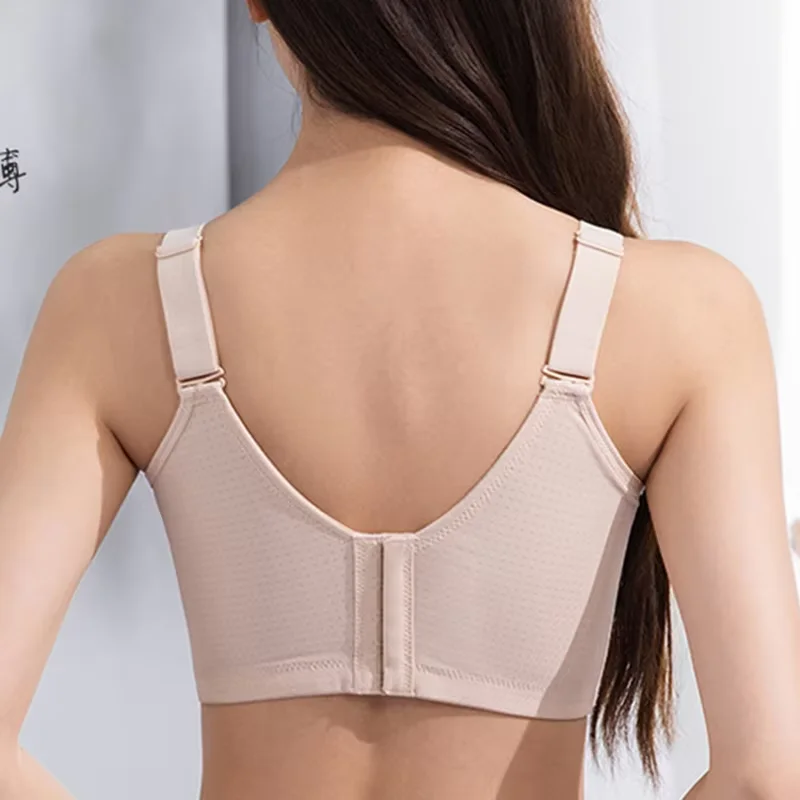 Full Coverage Womens Lace Wireless Minimizer Bra Plus Size Supportive Underwire Female Unlined Lingerie 3436 38 40 42 B C D E F