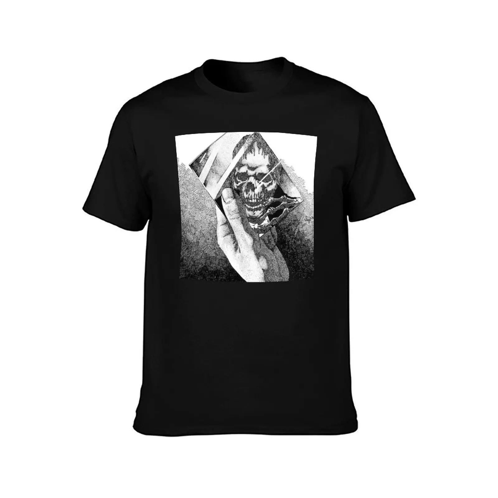 Oneohtrix Point Never Replica Album Cover Art T-Shirt Casual Basic Street Style T-Shirt