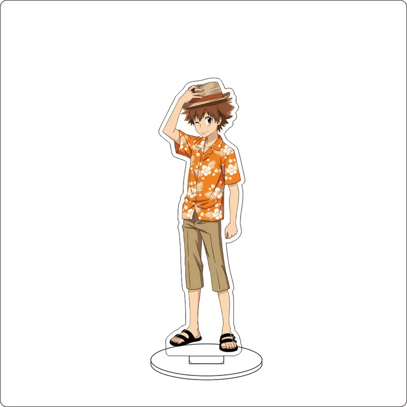 Anime Katekyo Hitman Reborn Stand Ornaments Sawada Tsunayoshi Gokudera Hayato Yamamoto Takeshi Figure Stand Halloween Gifts