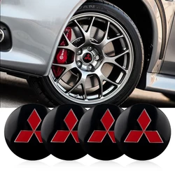 4PCS Car Styling Car Wheel Hub Cap Dust-Proof Sticker For Mitsubishi Lancer Pajero Galant Triton Evo Outlander Cross Grandis