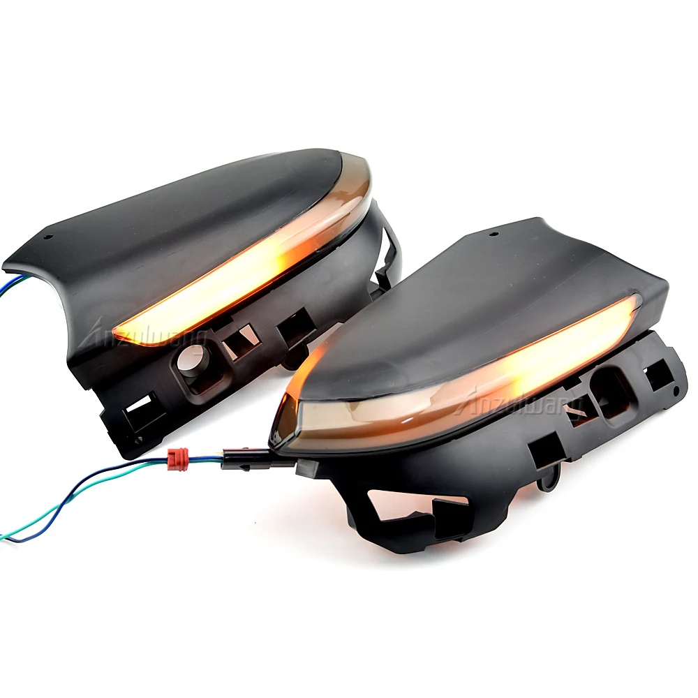 LED ديناميكية بدوره مصباح إشارة المتعري تدفق المياه الوامض ضوء وماض لتويوتا كامري 2018 مرآة مؤشر متتابعة #3