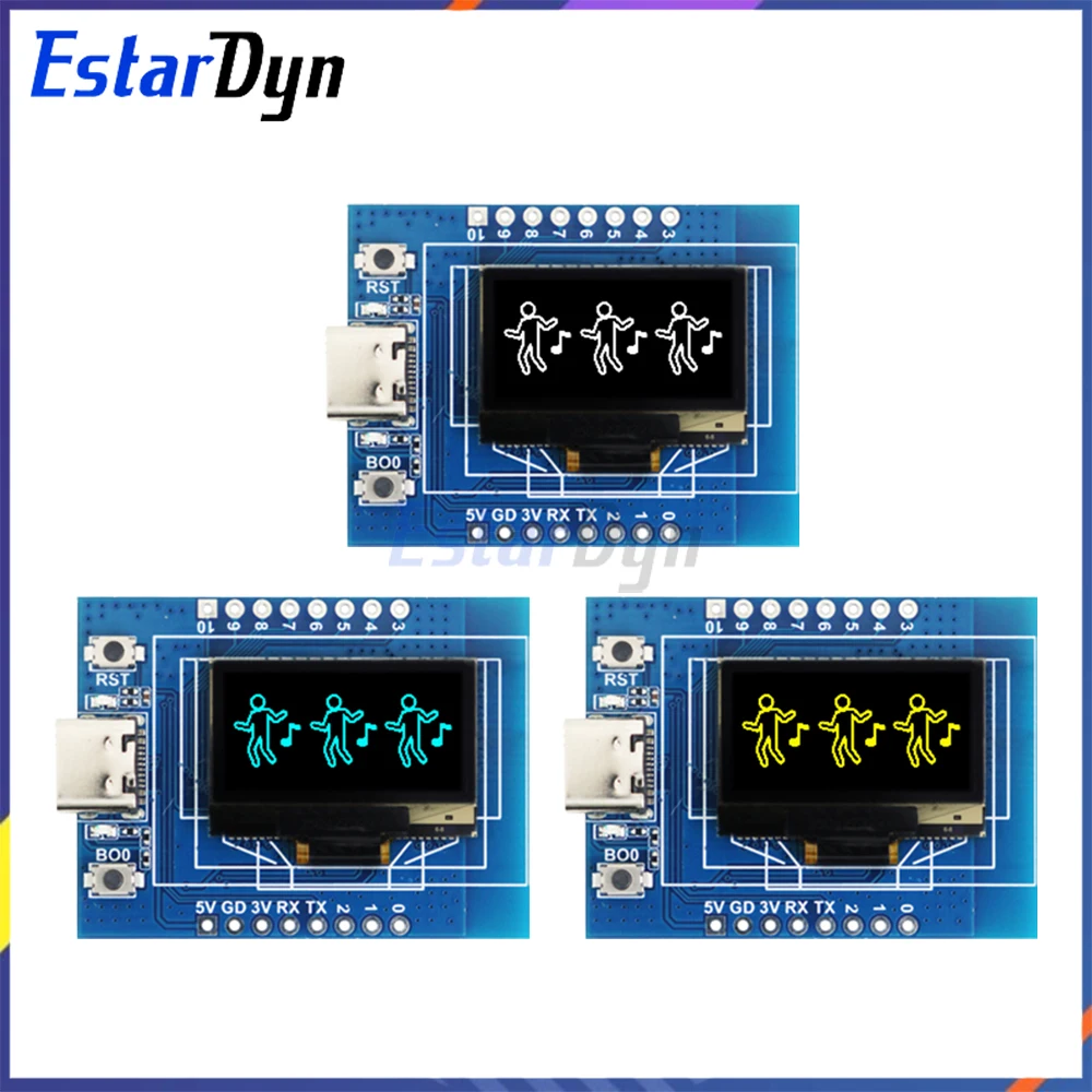 ESP32-C3 Development Board with 0.96 Inch OLED Display, WiFi Bluetooth IoT Module Ceramic Antenna for Smart Home
