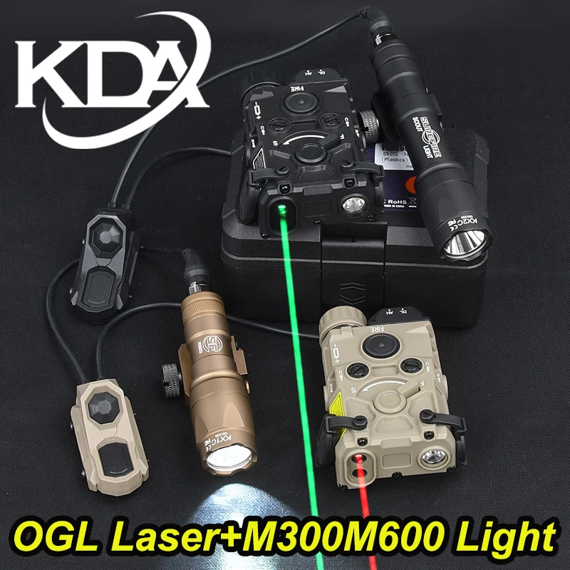 Airsoft Eotec OGL IR Laser Flashlight M300 M600 Surefir Hunting WeaponScout Light Ogl Red Green Blue Dot Aiming Indicator Axon