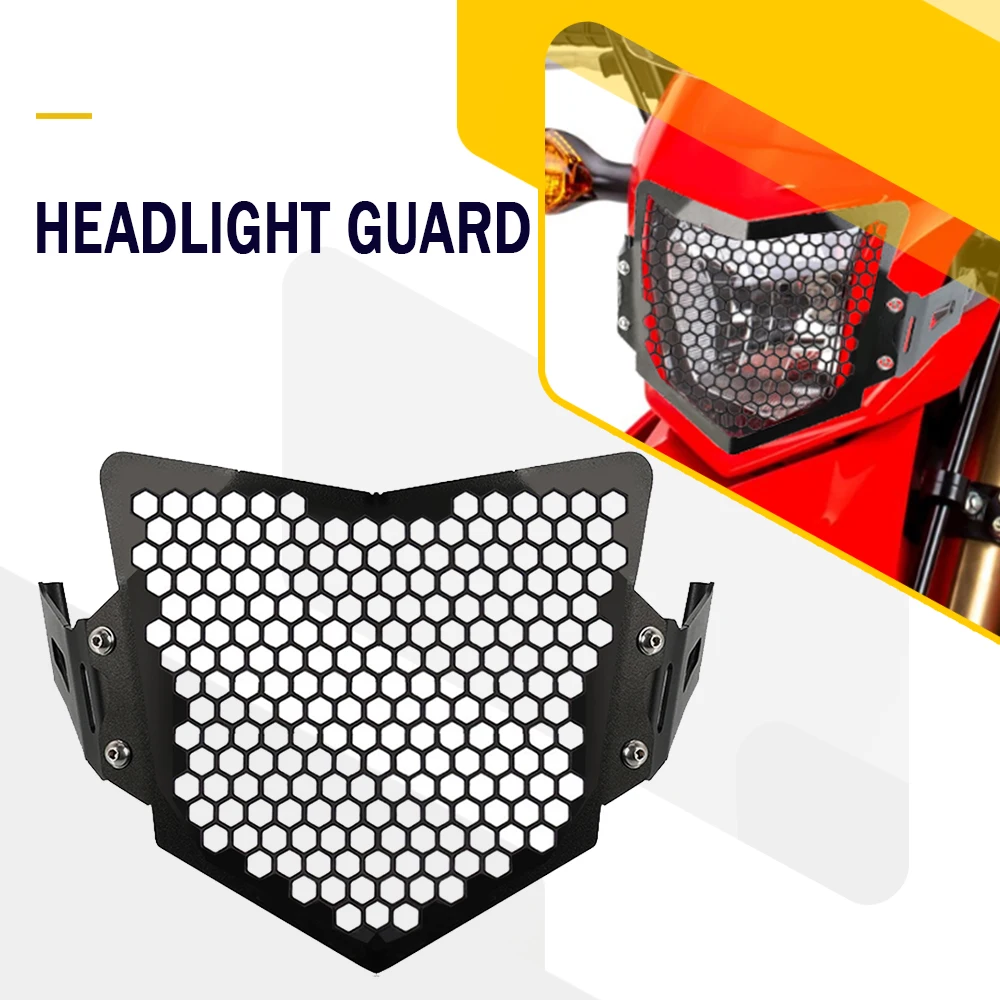 

For Honda CRF250L CRF250M CRF300L CRF 250 300 L/M 2013-2023 Motorcycle Headlight Guard Grille Protector Cover CRF250 CRF300 L