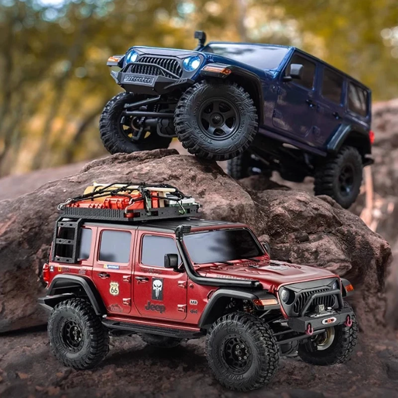 FMS1/18 THENDER STORM EAZYRC Wrangler Remote Control Vehicle 4WD Climbing Vehicle Off road Jeep Vehicle Simulation Model Toy Gif