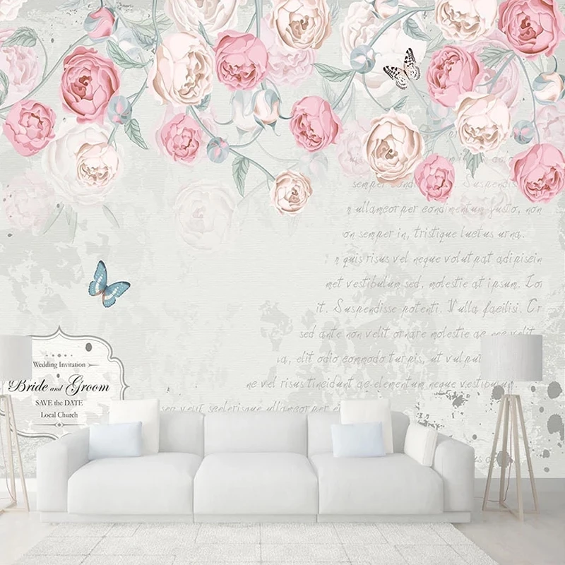 papel-de-parede-personalizado-nordico-3d-em-aquarela-pintado-a-mao-mural-romantico-de-rosas-borboletas-para-quarto-sala-de-estar-fundo-de-tv-8d