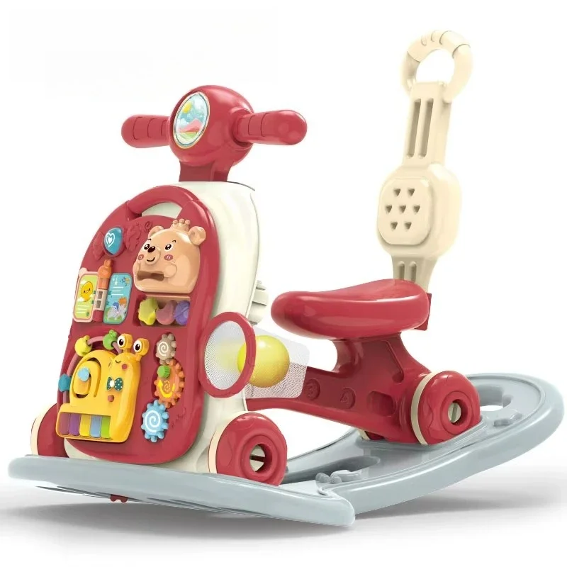 

0-3 years old baby rocking chair toy walker 6 in 1 with lighting, music, unisex