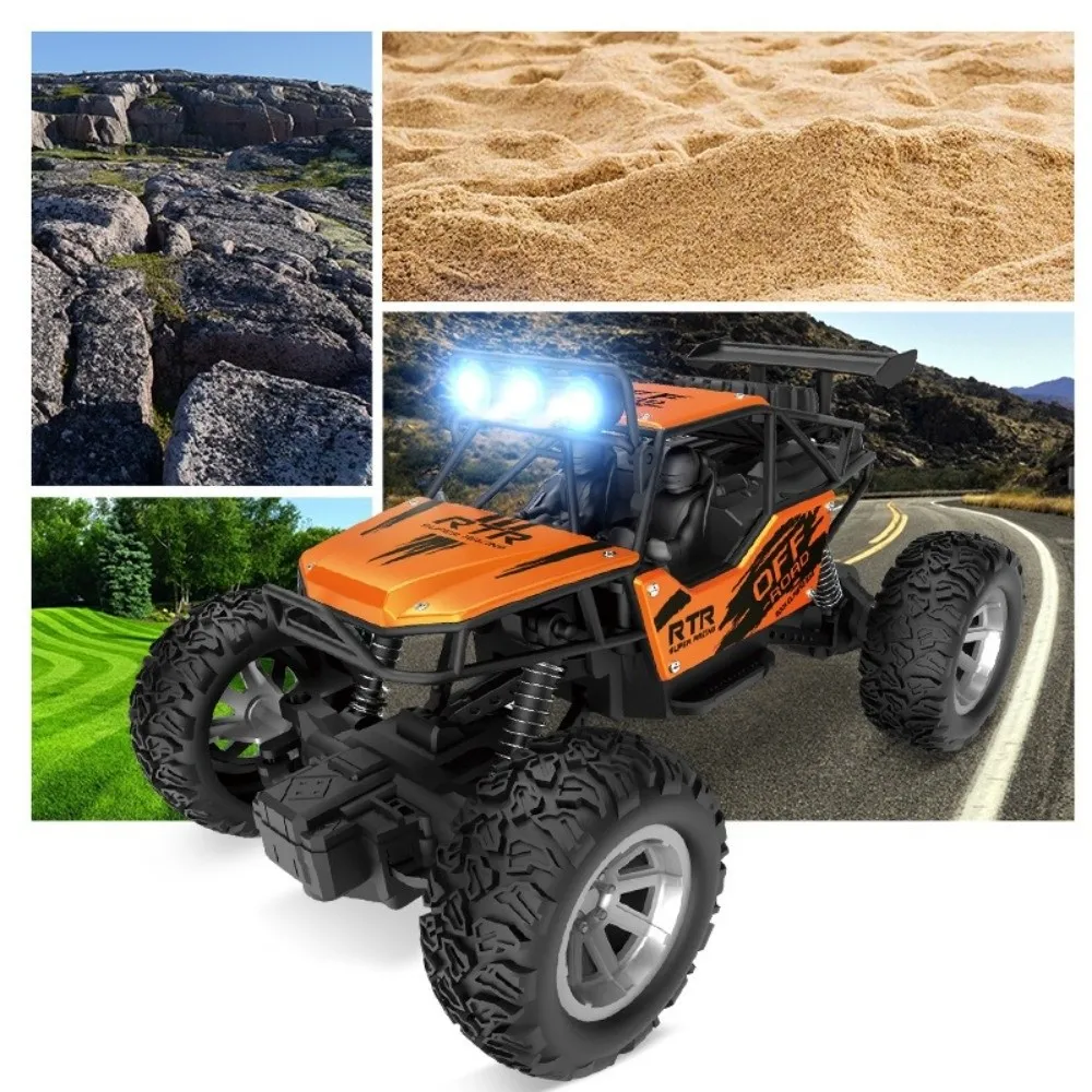 New 1:20 Alloy RC Crawler Car High Speed Spray and Lighting RC Buggy Car Durable 4WD Climbing Buggy Truck Holiday Gifts