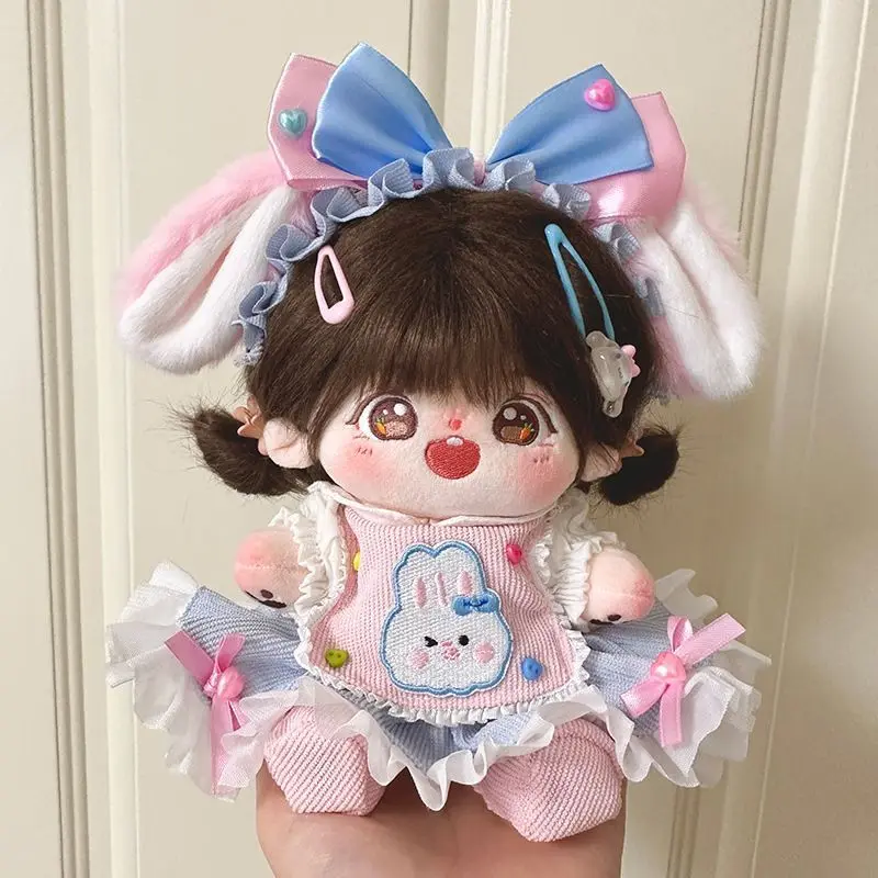 Original spot 10cm20cm doll clothes without attributes cotton doll clothes multi-point set cute rabbit 4-piece set doll clothing