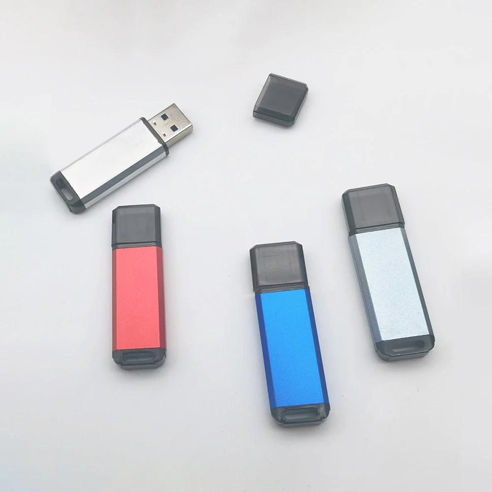 10Pieces No logo New Color Aluminum USB Case Shell they suitable for general PCBA board Metal shell It is no USB memory chip
