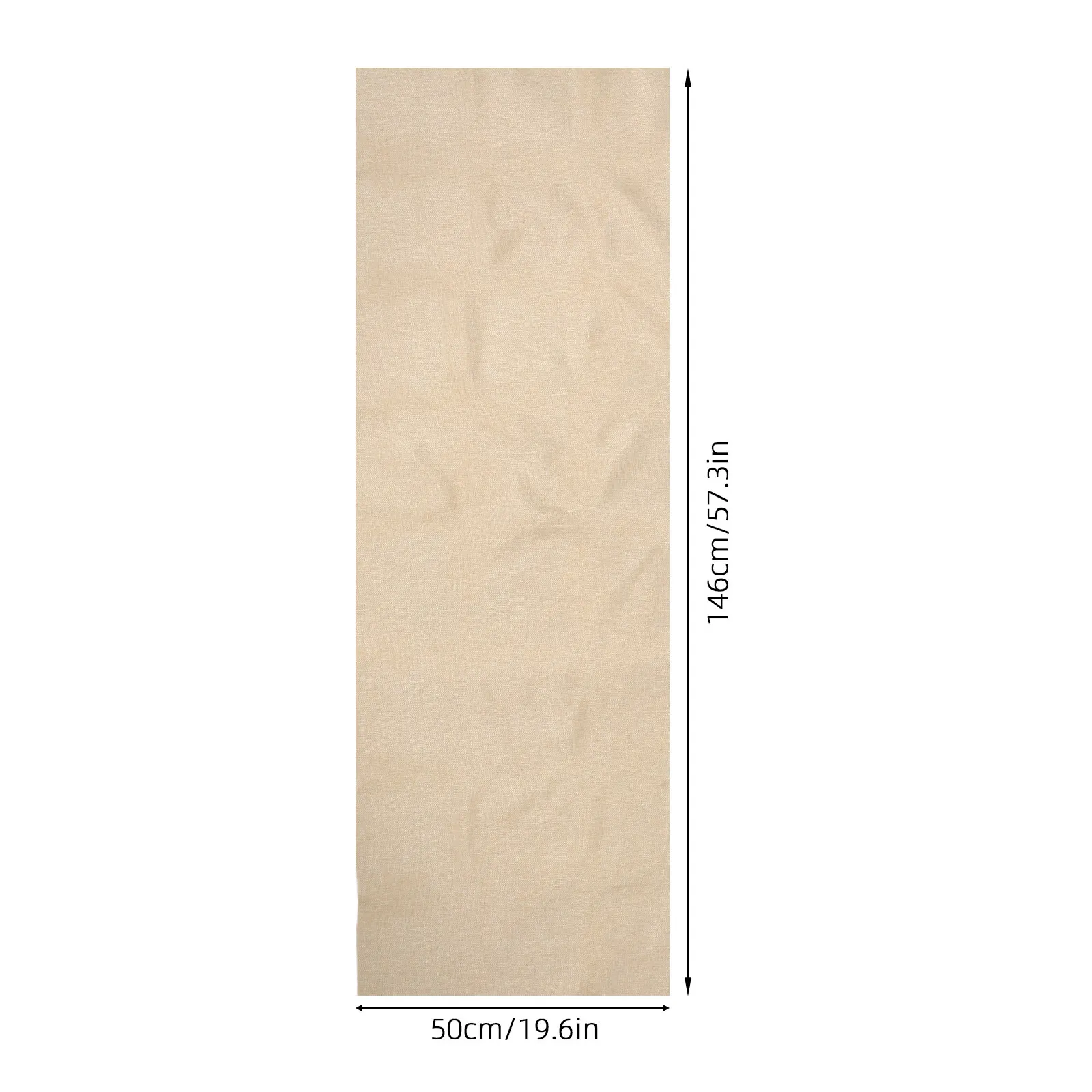 Linen Speaker Grill Cloth 57.5x19.7 Inch Beige Dustproof Vintage Acoustic Mesh Fabric Replacement for Home Stage Stereo Speakers