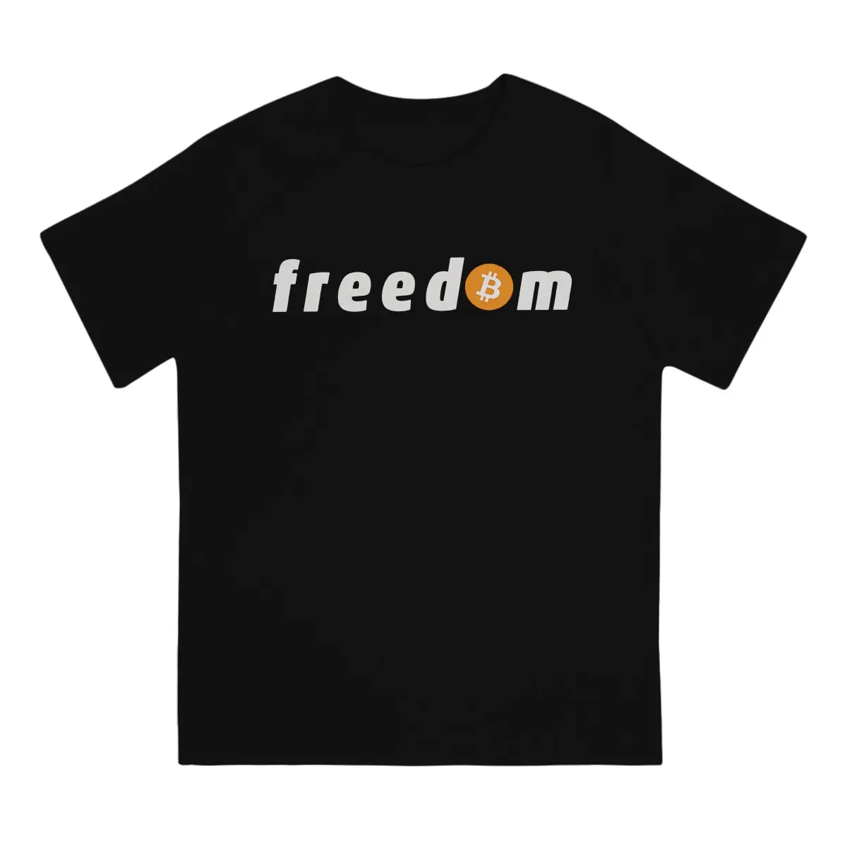 Blockchain Bitcoin Freedom Tshirt Graphic Men Tops Vintage Grunge Summer Polyester Clothing Harajuku T Shirt