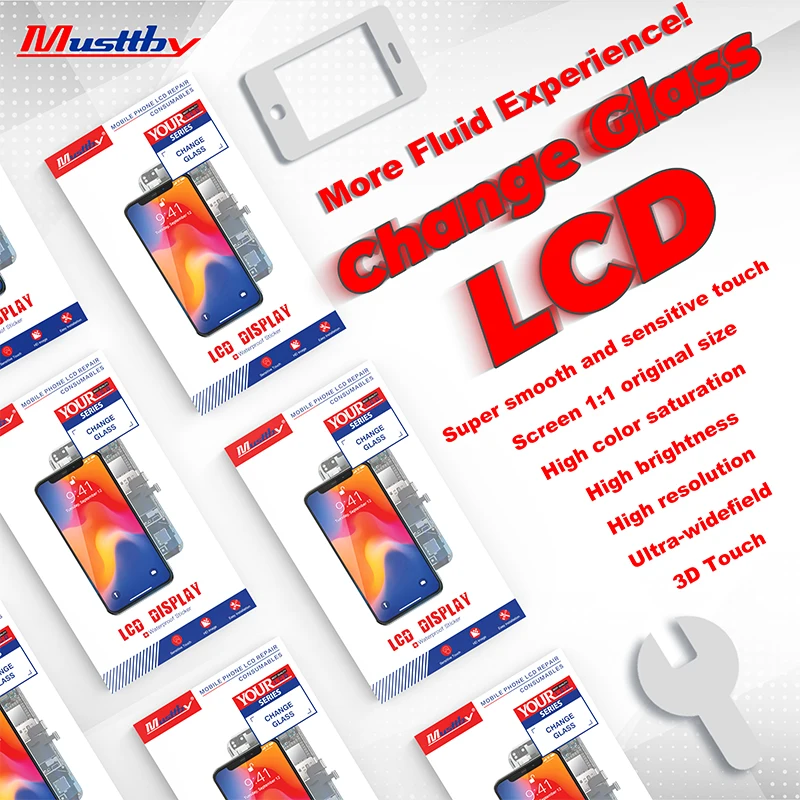 

Musttby YOUR LCD Series Display Lcd Mobile Phone Screen Original Change Glass for iPhone 11 11pro 11promax Lcd