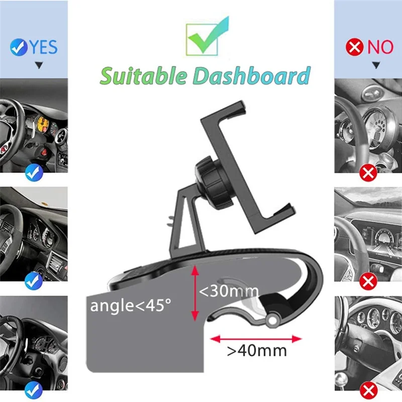XMXCZKJ Magnetic Car Phone Holder Dashboard Mount Mobile Phone Holder Stand Smartphone GPS Support For iPhone Pro Huawei Samsung