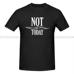 Top Sale Game Of Throne Not Today Dagger Print Casual Loose Tee Shirt Harajuku Unisex T-shirt