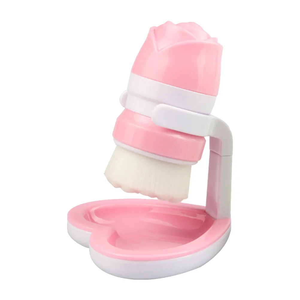 

1Pcs Double-Headed Rose Facial Brush Deep Cleaning Tool Soft Fiber Bristles Face Massage Cleaner for Daily Use Travel
