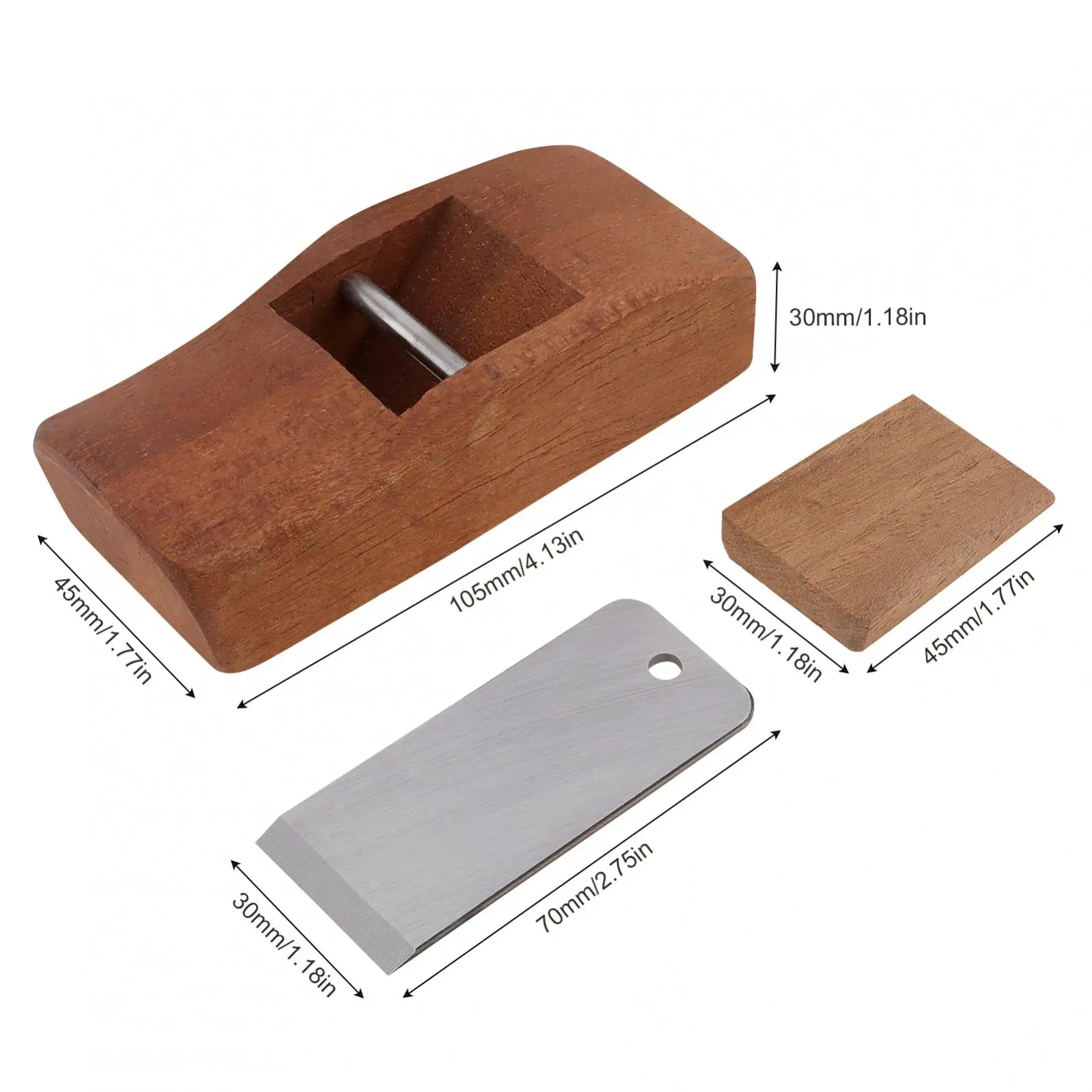 Wood Mini Hand Planes Portable Woodworking Edge Trimming Plane for Edge Rounding / Corner Rounding