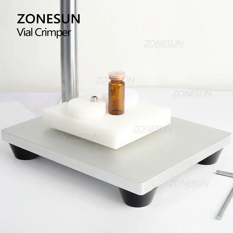 ZONESUN دليل فيال المكشكش الوجه قبالة قبعات عن طريق الفم زجاجة ختم الزجاج العقص آلة السد ZS-TVC2