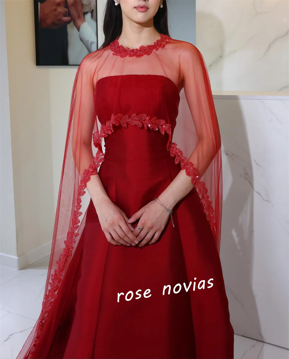 Customized Charmeuse shawl Strapless A-line Long Dresses Bespoke Occasion For Wedding Gown Gorgeous Formal High Quality