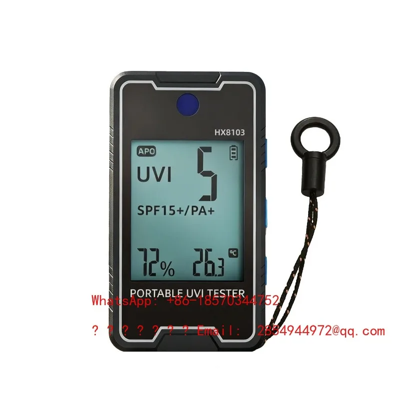 Portable UV Index Detector Outdoor UV Protection Essential Seaside Camping Sunscreen