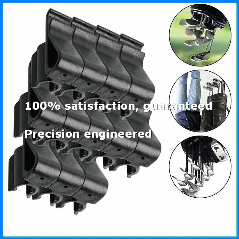 12Pcs Sports Golf Bag Clip on Putter Clamp Holder Putting Organizer Club Golf Club Grips Golf Equipment Buckle Accessory-A73M