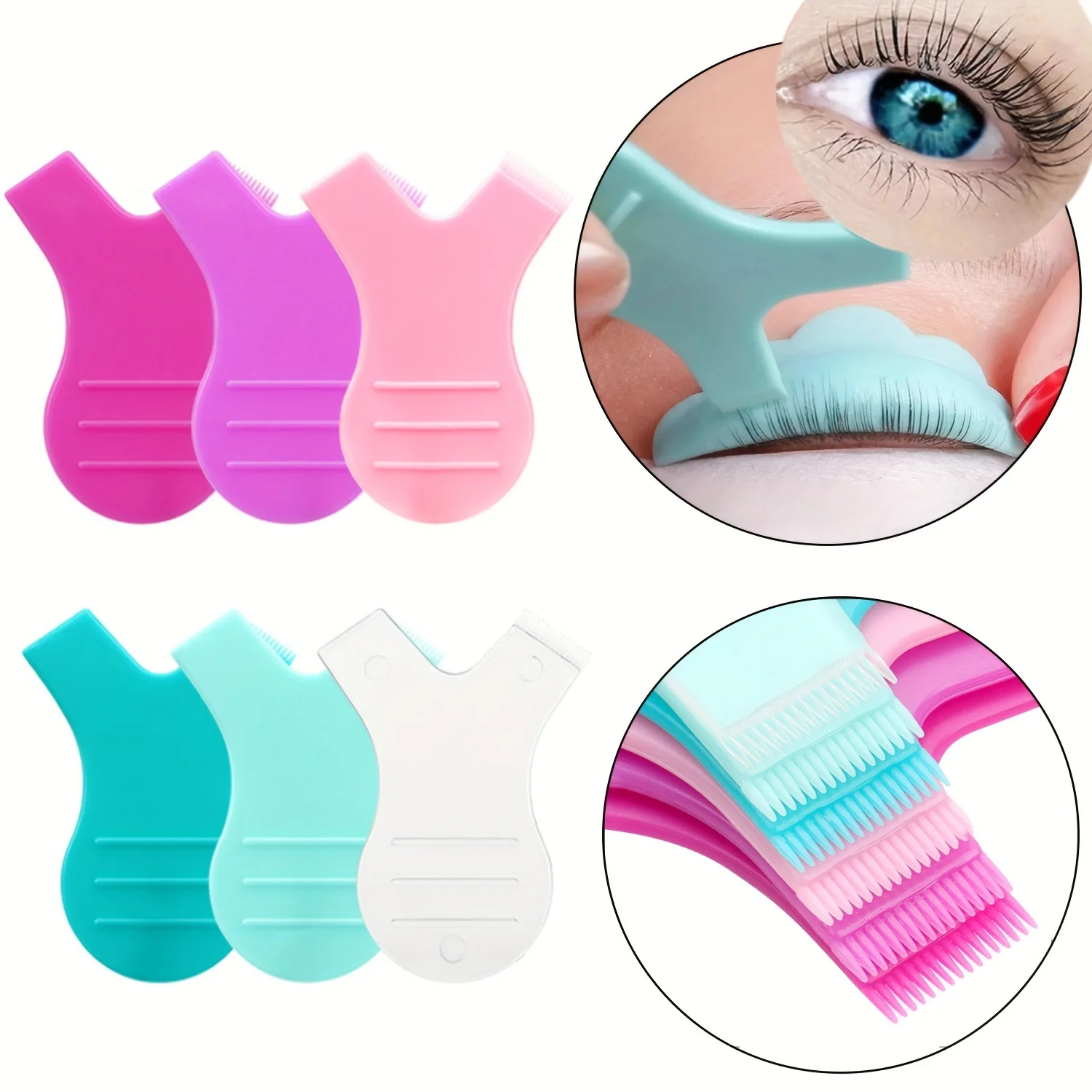 10/sac outil de levage de cils en forme de Y, brosse, peigne réutilisable, greffe de cils, permanente d'extension de cils, produit d'extension de cils,