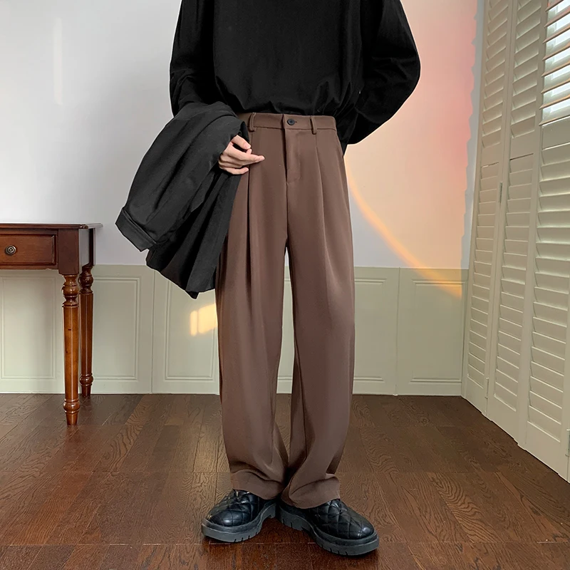 New Autumn Straight Men's Suit Pants Slim Fit Male High Street Korean Casual Trousers Streetwear Unisex Sweatpants M-5XL