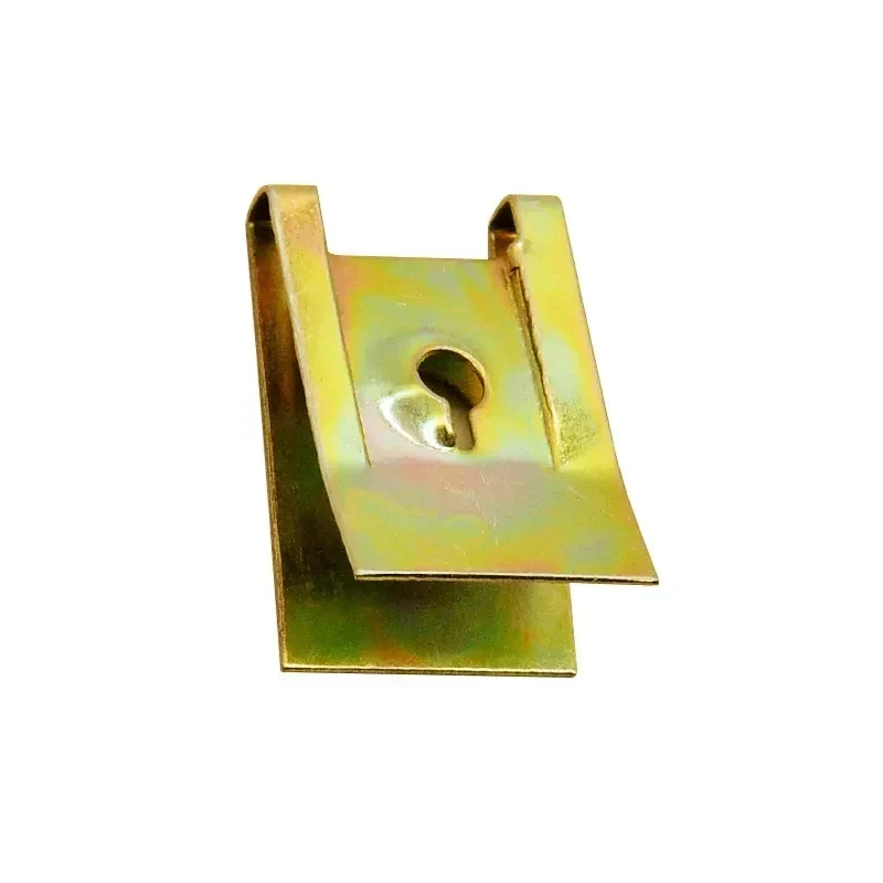 10-60Pcs Car Screw Base U-Type Mount Fastener Clips Motor Fender Bumper Protection Spring Metal Car Door Panel U-Type Clips