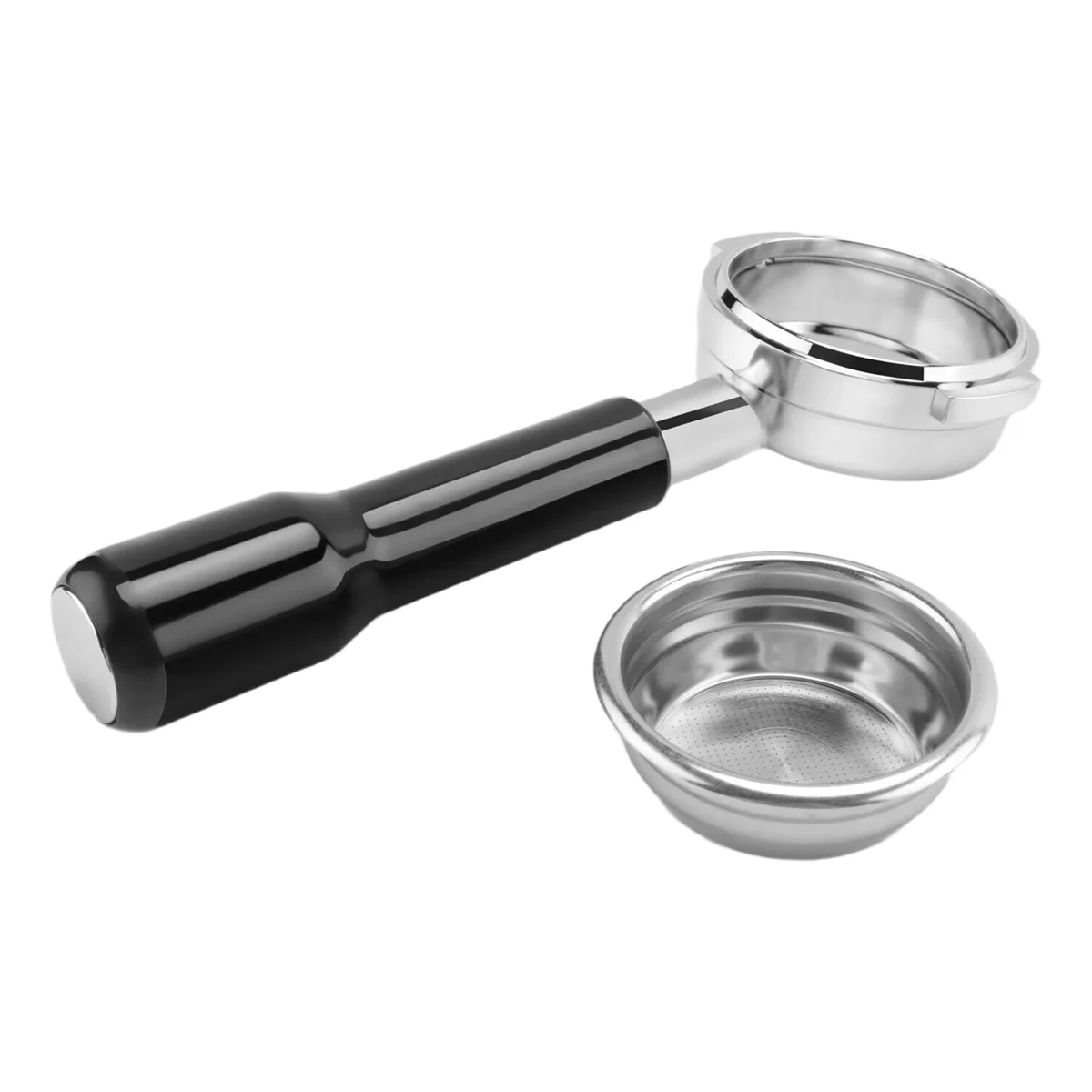 Portafilter sem fundo a92g 58mm, portafilter de café expresso de 2 orelhas com cesta de filtro para e61, faema, máquina de café