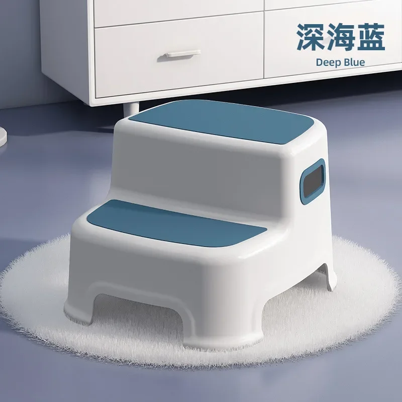 Children\'s washbasin step stool baby wash hand step stool brush teeth wash face step toilet foot stool